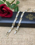 Helena Rose Ladies Magnetic Therapy Bracelet for Women Arthritis - Rhinestone Crystals - Womens Bracelets Fits Wrists up to 18.5cm - Plus Jewellery Gift Box