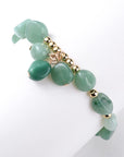 Ladies Stretch Stone Bracelets - Natural Gemstone Jewellery for Women - Spiritual Yoga Reiki Bangle - with Gift Box