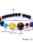 Natural Quartz Gemstone Necklace for Women & Matching Reiki Chakra Stone Beaded Bracelet - Two Piece Set with Jewellery Gift Box