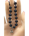 Helena Rose Real Black Pearl Bracelet for Women - Cultured Freshwater Pearls with a Pretty Silver Acorn Charm - Ladies Stylish Bracelet can be Worn Day or Evening - Presented in a Jewellery Gift Box