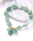 Ladies Stretch Stone Bracelets - Natural Gemstone Jewellery for Women - Spiritual Yoga Reiki Bangle - with Gift Box