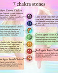 Helena Rose Jewellery - 7 Chakra Gemstone Yoga Stretch Beaded Bracelet for Women & Men - with Hematite Stone Beads - Supplied in A Jewellery Gift Box.