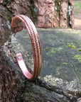 Pure Copper Magnetic Health Bangle - Traditional Twisted Rope Design - Arthritis Bracelet for Men & Women - with Gift Box