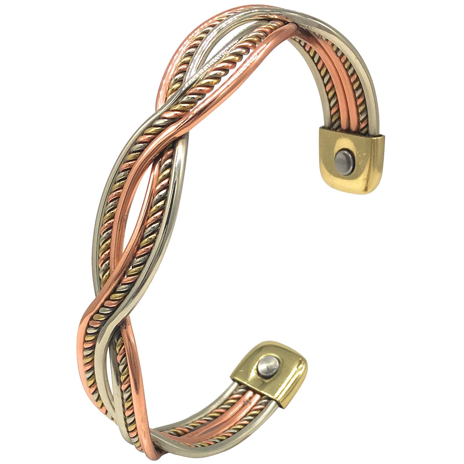Pure Copper Bangle with Magnets Magnetic Health Bracelet for