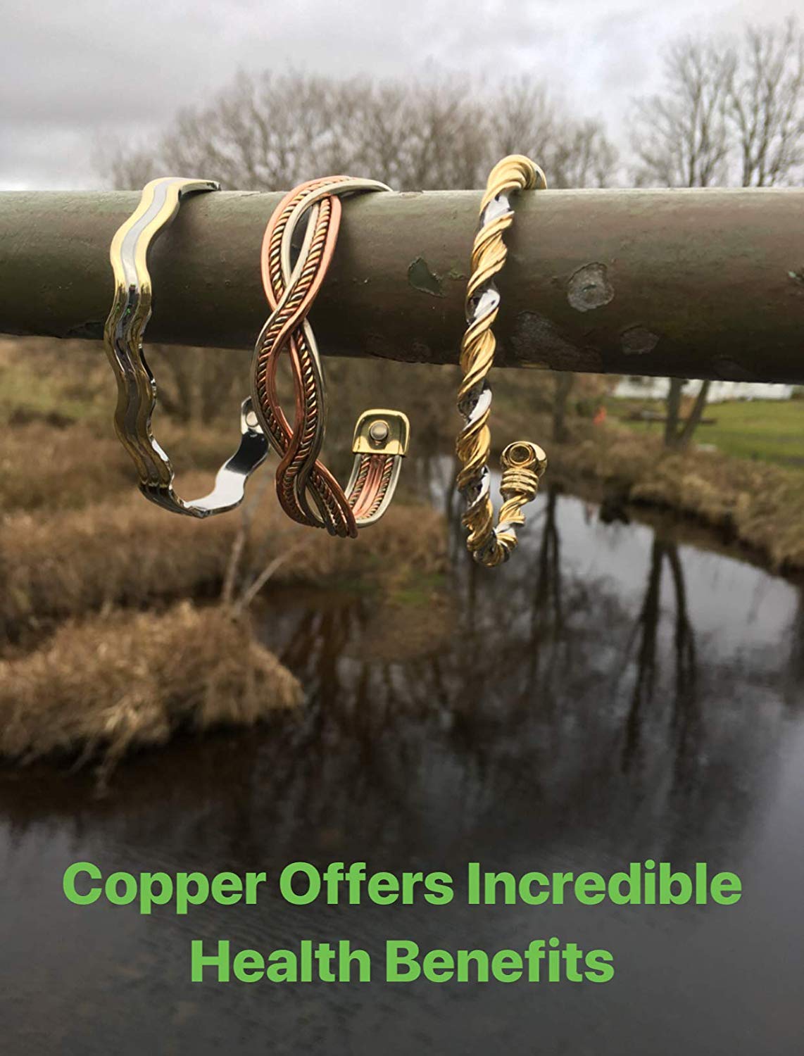 Pure Copper Bangle with Magnets Magnetic Health Bracelet for