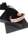 Mens Copper Bangle - Magnetic Wristband for Carpal Tunnel Migraine Relief - Arthritis Band Plus Jewellery - Men's Jewellery