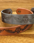 Copper Bangle For Men - Magnetic Wristband for Carpal Tunnel Migraine Relief And Joint Stiffness - Mens Arthritis Wrist Band Plus Jewellery Gift Box - Men's Jewellery