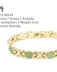magnetic therapy bracelet for women natural pain relief for arthritis joint pain carpal tunnel relief menopause symptoms hot flushes best gift for women and ladies plus gift box
