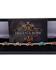 Womens Magnetic Therapy Bracelet, Heart Gemstones & Jewellery Gift Box