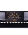 Helena Rose Ladies Magnetic Bracelet for Women - Semi Precious Grey Luminous Cats Eye Stones - Fits Wrists Up To 17.5cm Fully Adjustable Size - Presented in a Jewellery Gift Box