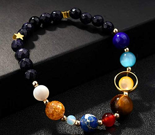 Natural Quartz Gemstone Necklace for Women &amp; Matching Reiki Chakra Stone Beaded Bracelet - Two Piece Set with Jewellery Gift Box