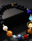 Natural Quartz Gemstone Necklace for Women & Matching Reiki Chakra Stone Beaded Bracelet - Two Piece Set with Jewellery Gift Box