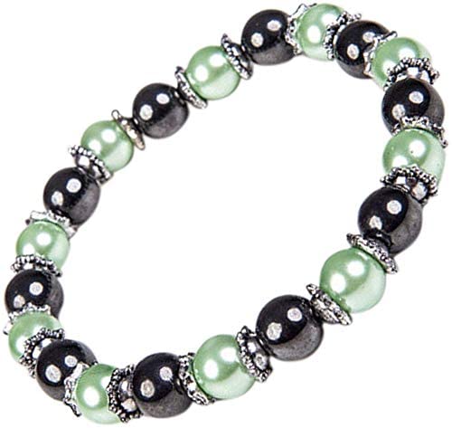 Ladies Magnetic Therapy Bracelet Women Hematite Beads with Jewellery Gift Box