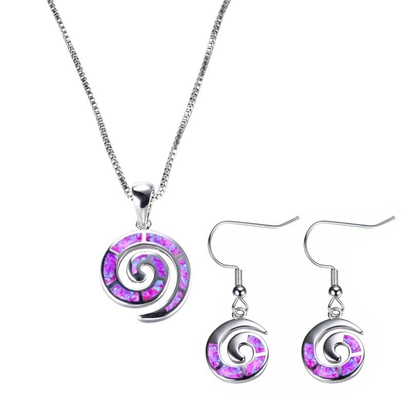 Snail Design Ladies Jewellery Set For Women Necklace Pendant Earrings &amp; Gift Box