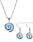 Snail Design Ladies Jewellery Set For Women Necklace Pendant Earrings & Gift Box