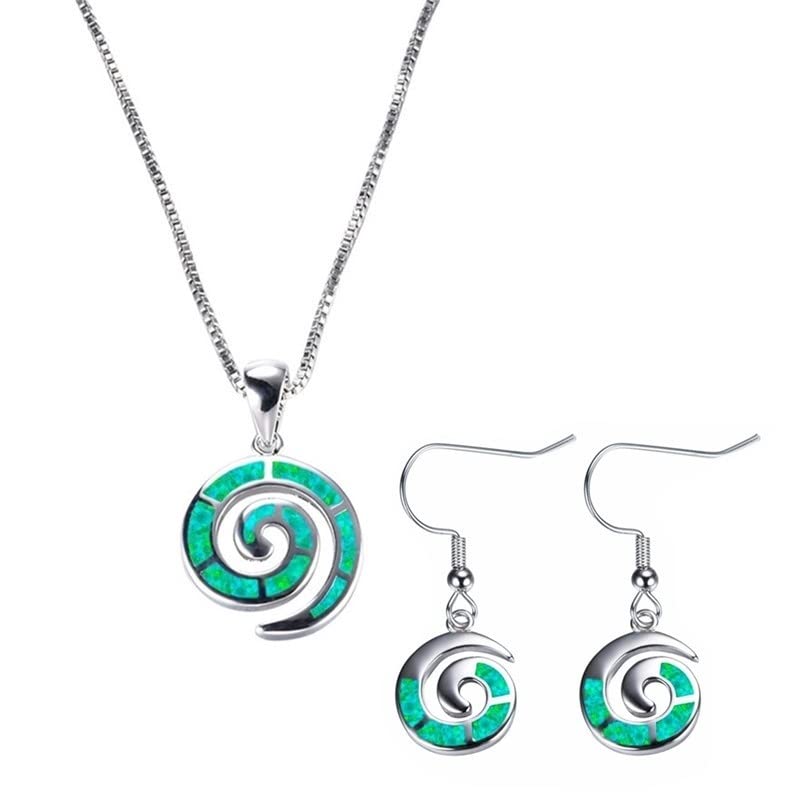 Snail Design Ladies Jewellery Set For Women Necklace Pendant Earrings &amp; Gift Box