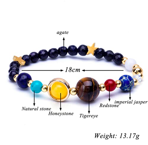 Natural Quartz Gemstone Necklace for Women &amp; Matching Reiki Chakra Stone Beaded Bracelet - Two Piece Set with Jewellery Gift Box