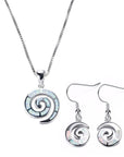 Snail Design Ladies Jewellery Set For Women Necklace Pendant Earrings & Gift Box