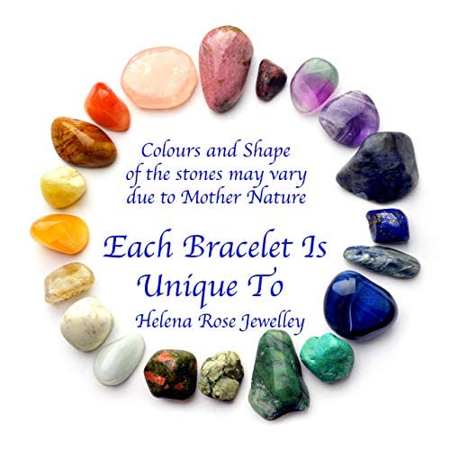 Ladies Magnetic Bracelet for Women Turquoise Blue Gem Stones &amp; Jewellery Gift Box