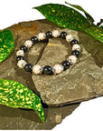 Pink Pearl & Hematite Magnetic Therapy Bracelet for Women & Jewellery Gift Box