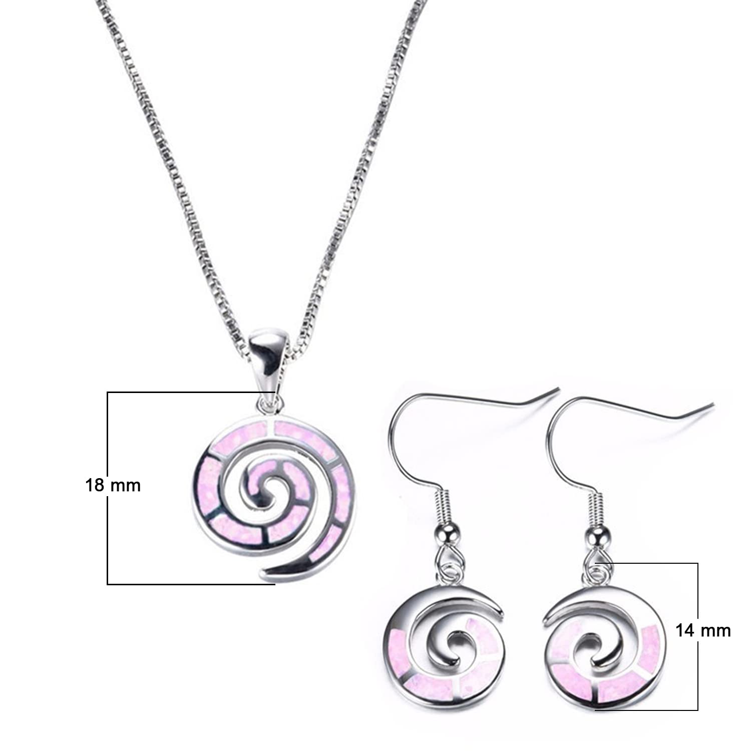 Snail Design Ladies Jewellery Set For Women Necklace Pendant Earrings &amp; Gift Box