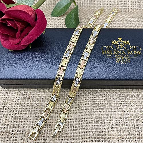 Magnetic Bracelets for Women - Length 19.5 cm Adjustable Size Elegant Design - with Jewellery Gift Box