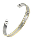 Gold & Silver Plated Women's Copper Magnetic Bangle