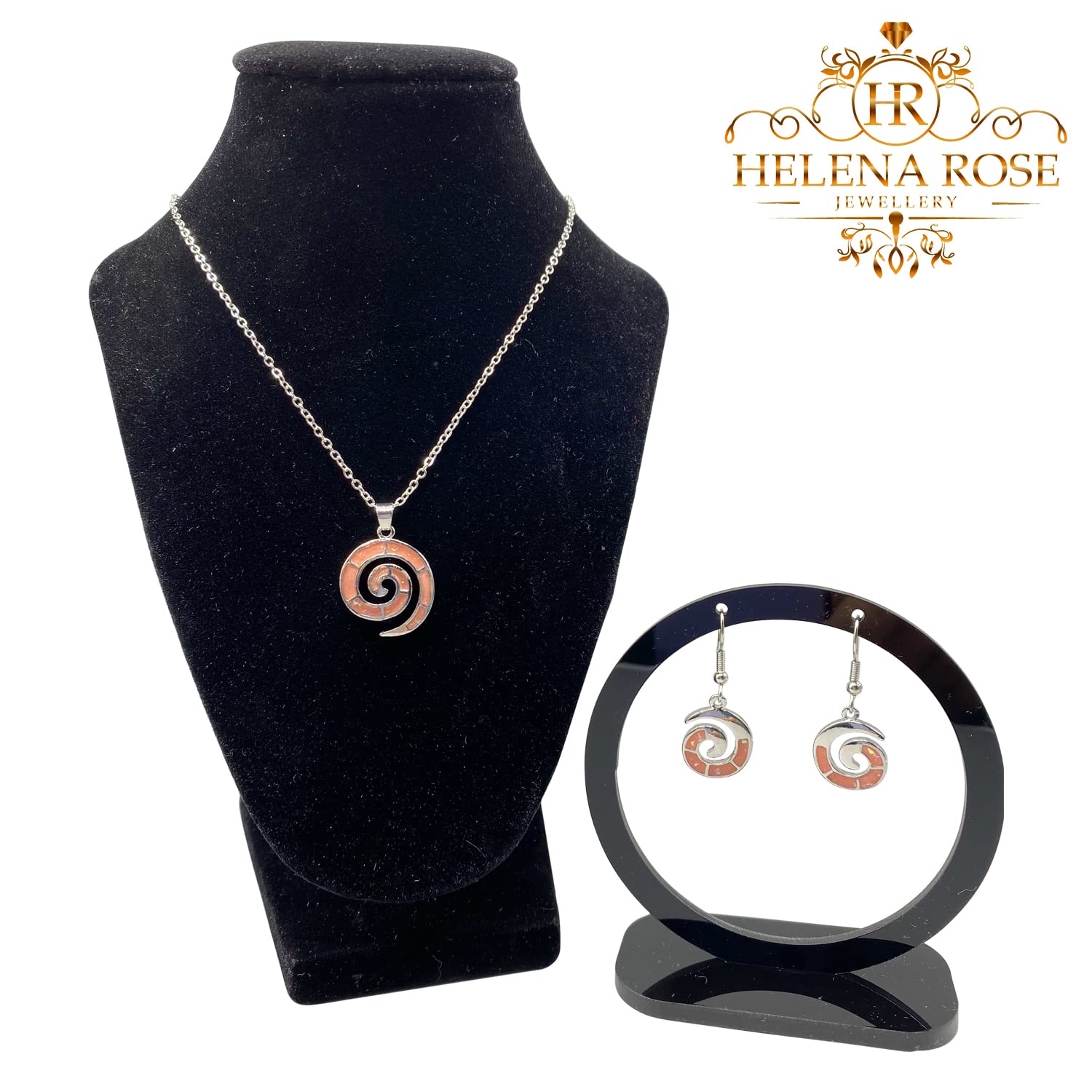 Snail Design Ladies Jewellery Set For Women Necklace Pendant Earrings &amp; Gift Box