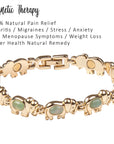 Natural Agate Crystals - Green Elephant Bracelet