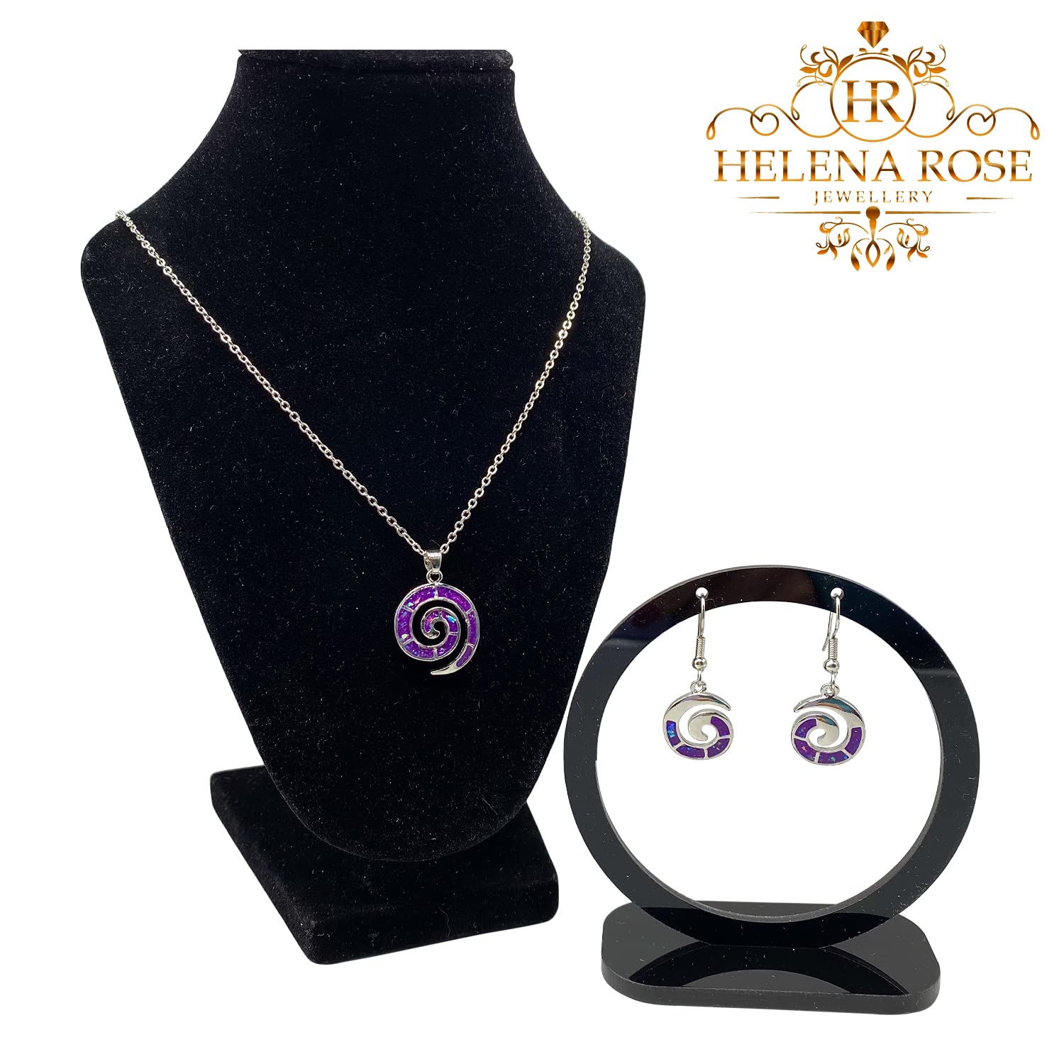 Snail Design Ladies Jewellery Set For Women Necklace Pendant Earrings &amp; Gift Box