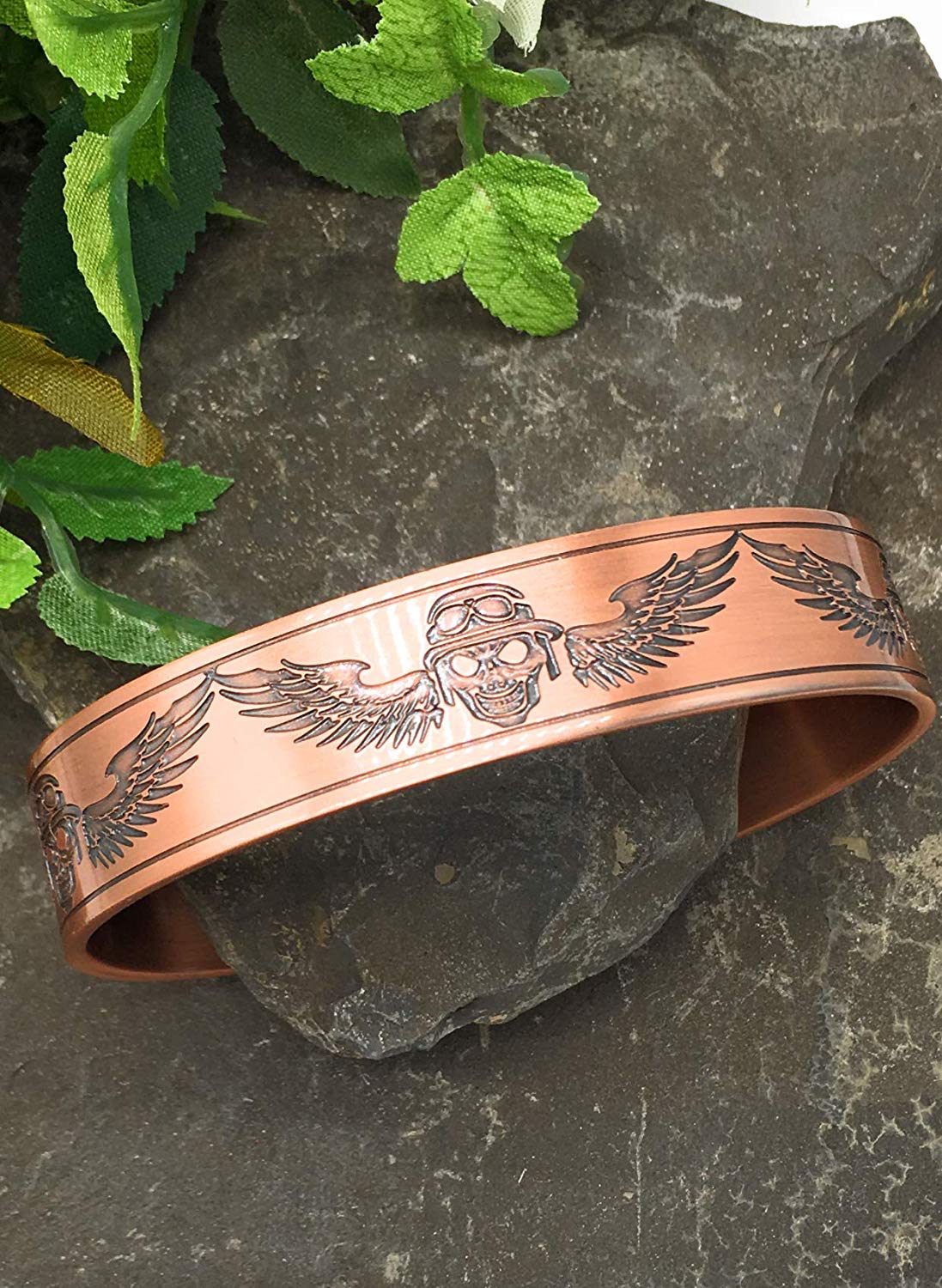 Mens Copper Bangle - Magnetic Wristband for Carpal Tunnel Migraine Relief - Arthritis Band Plus Jewellery - Men&#39;s Jewellery