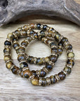Ladies Bracelet for Women- Natural Tigers Eye & Sparkling Rhinestone Crystals - Woman's Spiritual Balance Bracelet with Jewellery Gift Box - Gemstones