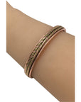 Copper Bracelets for Arthritis - Gorgeous Two Tone Plait Design - Magnetic Therapy Bracelet for Men & Women - with Gift Box