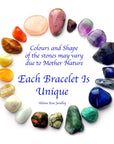 Ladies Spiritual Bracelet for Women- Gorgeous Green Natural Agate Beads & Sparkling Rhinestone Crystals - Woman's Spiritual Balance Bracelet with Jewellery Gift Box - Gemstones